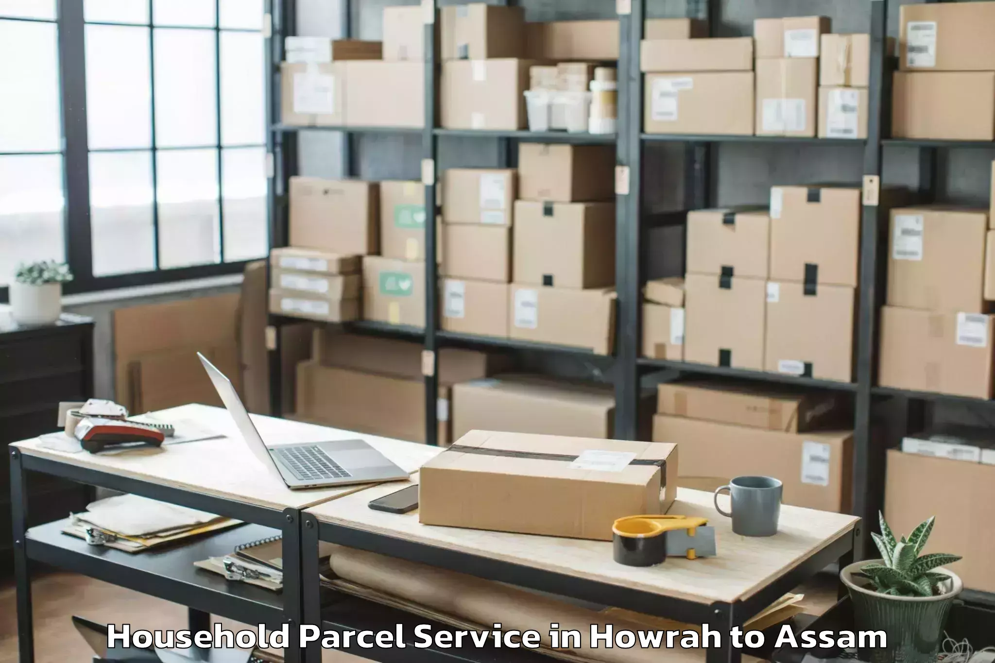 Book Howrah to Sibsagar Household Parcel Online